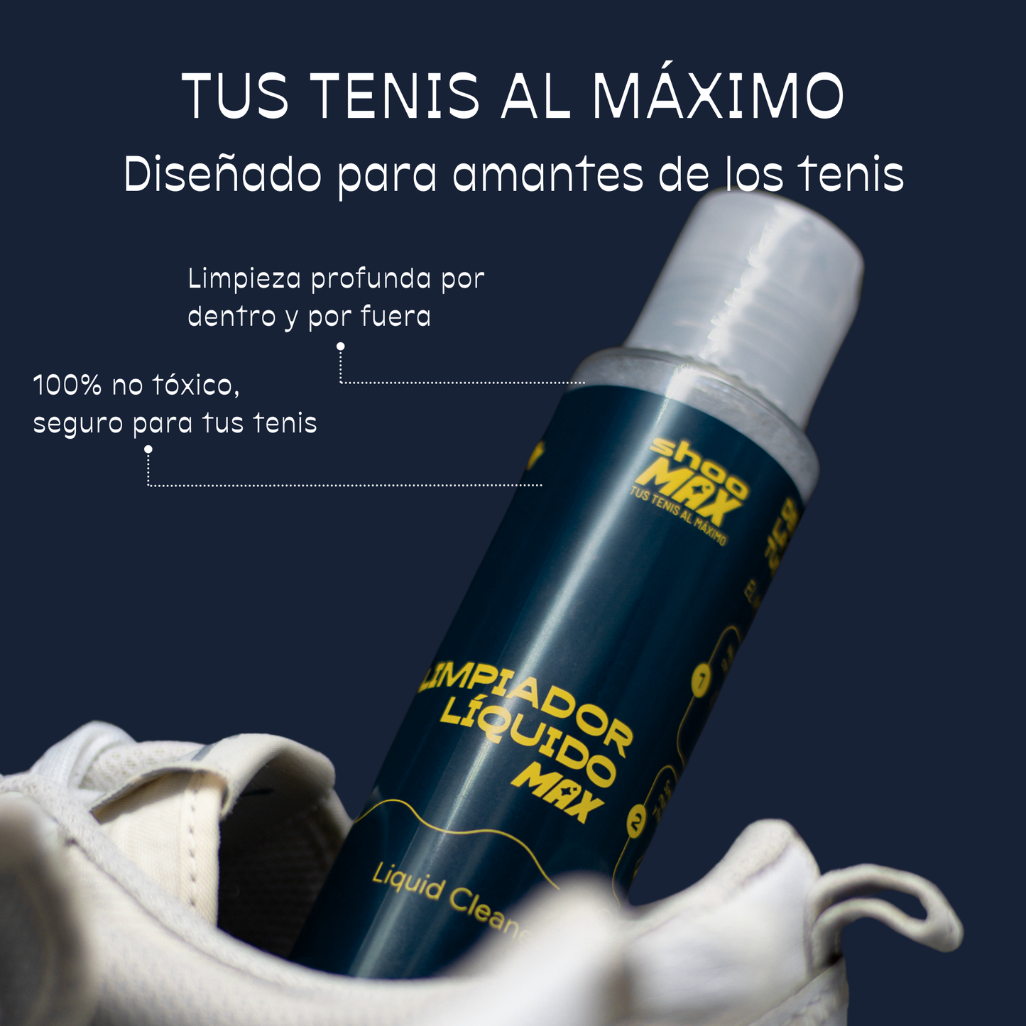 Kit de Limpieza Para Tenis con Líquido MAX