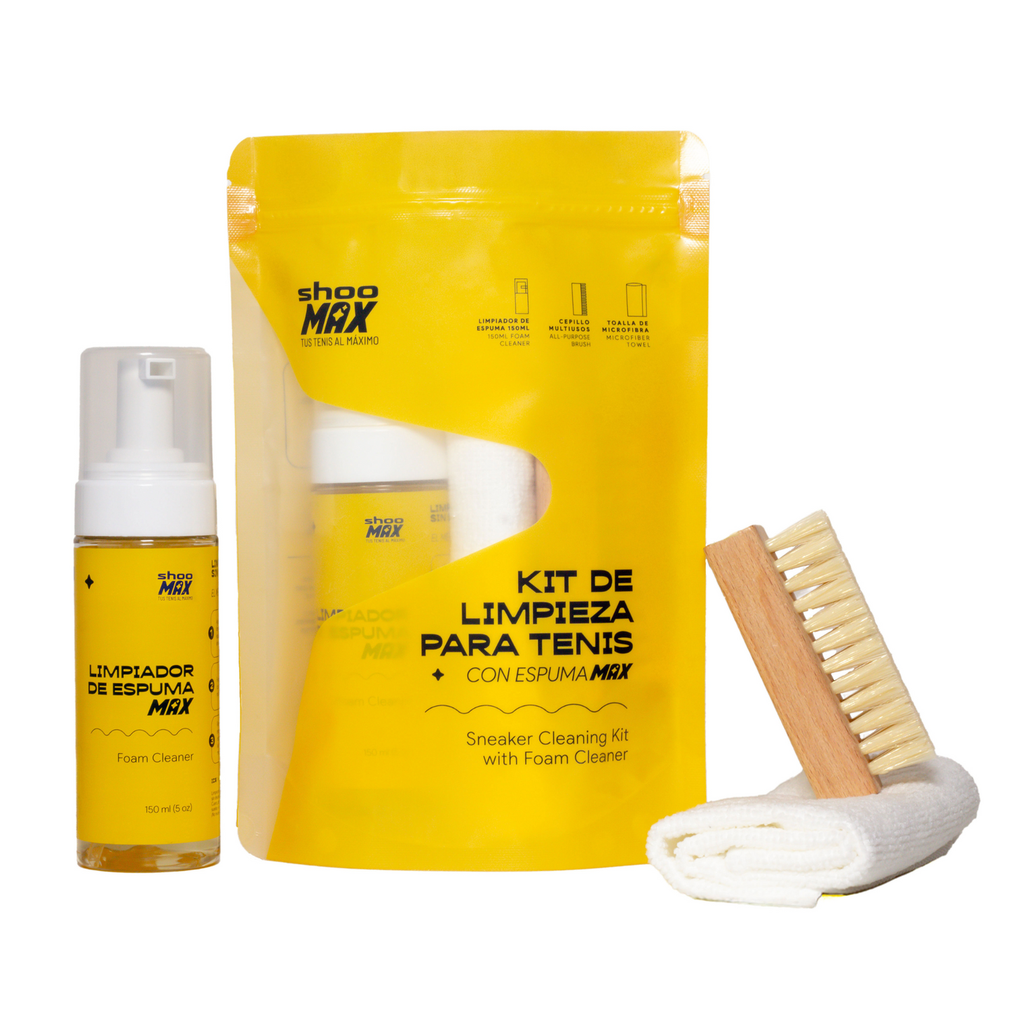 Kit de Limpieza Para Tenis con Espuma MAX